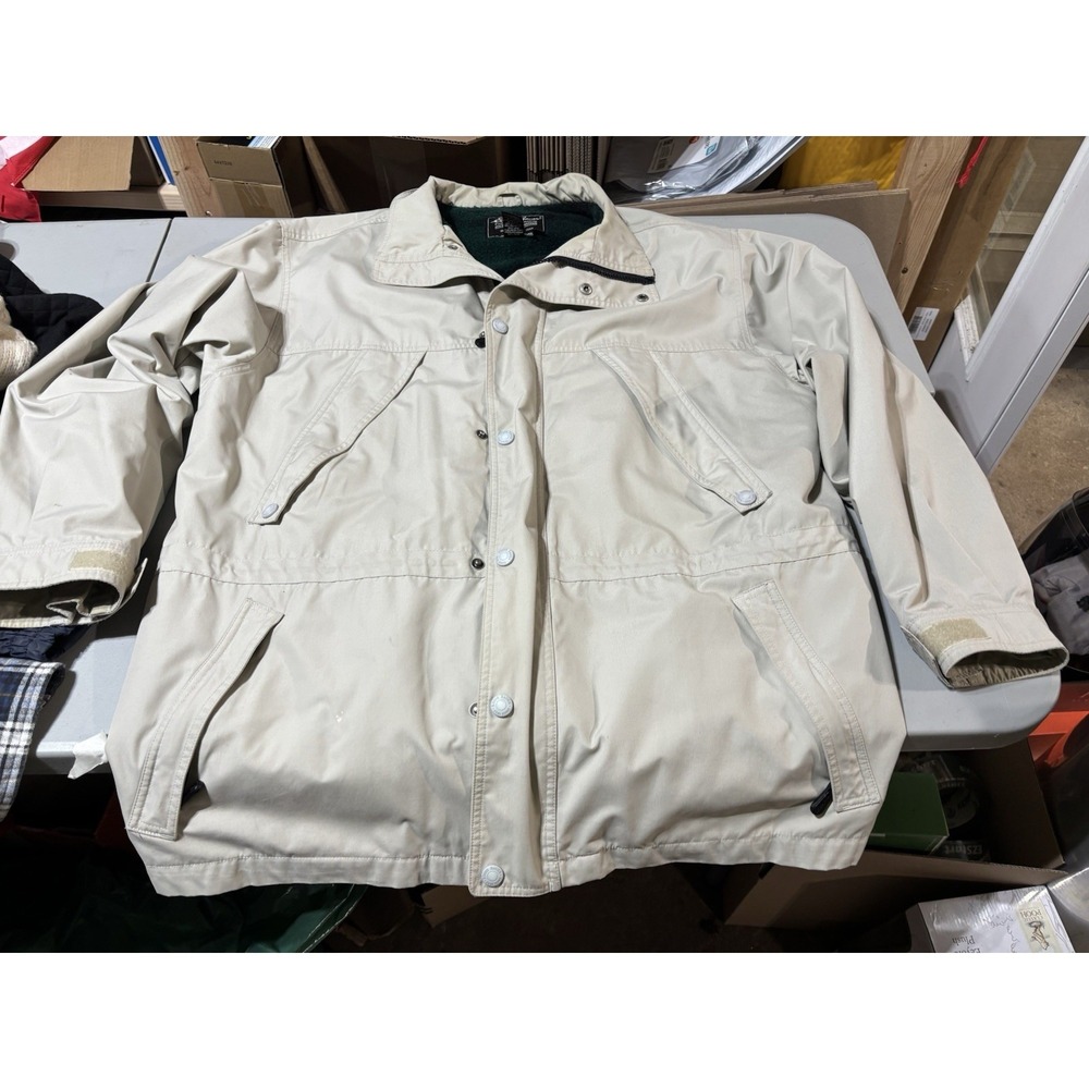 Eddie Bauer Wool Fleece Lined Winter Coat Men's Size XL Chore Coat‎